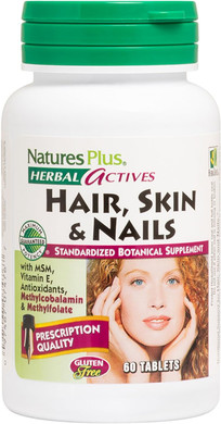 Naturesplus Hair, Skin & Nails - 60 Vegan Tablets - Provides Strength And Elasticity To Hair Skin & Nails - Vegetarian, Gluten-Free - 30 Servings