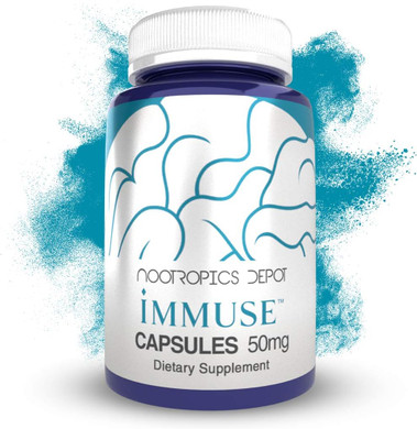 Nootropics Depot Immuse Capsules | 50Mg | 30 Count | Lactococcus Lactis Strain Plasma | Novel Paraprobiotic Supplement | Natural Immune Defense Support30 Count