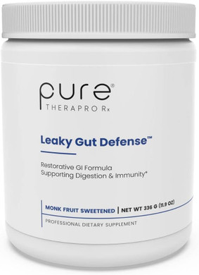 Pure Therapro Rx Leaky Gut Defense - Gut Health Support Supplement with L-Glutamine, Licorice Root Extract, Aloe Leaf, Arabinogalactan, Health Powder Drink for Men and Women- (60 Servings, 336g)