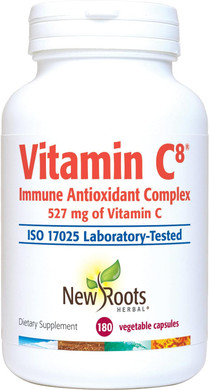 New Roots Herbal Vitamin C8, 527Mg Per Portion (180 Veg Caps)  8 Sources Of Vitamin C With Bioflavonoids, Green Tea & Zinc  Powerful Immune Support180 Count (Pack Of 1)
