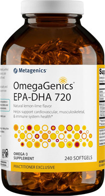 Metagenics OmegaGenics EPA-DHA 720mg Nutritional Supplement Daily Omega 3 Fish Oil Supplement to Support Cardiovascular Softgel - 240 Count240 Count (Pack of 1)