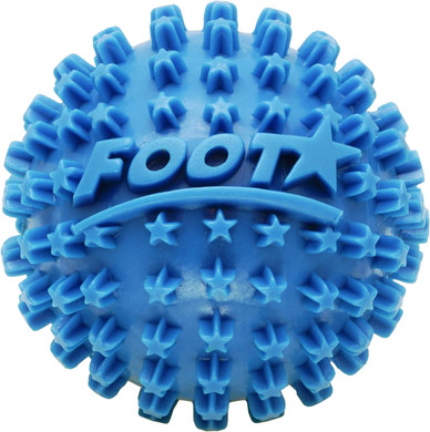 Body Back Foot Star Massager Ball and Plantar Fasciitis Roller - Soothe Foot Stress, Discomfort, Aches, & Tightness (2-Inch, Blue)