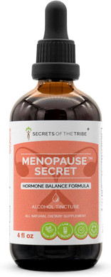 Secrets of the Tribe - Menopause Secret, Herbal Supplement Blend Drops Alcohol Liquid Extract, Hormone Balance Formula (4 fl oz)