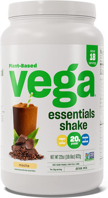 Vega Essentials Plant Based Protein Powder, Mocha - Vegan, Superfood, Vitamins, Antioxidants, Keto, Low Carb, Dairy Free, Gluten Free, Pea Protein for Women & Men, 1.4 lbs (Packaging May Vary)