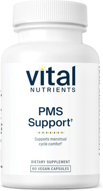 Vital Nutrients Pms Support | Vegan Supplement | Vitex Berry And Passion Flower Extract For Pre-Menstrual Support And Hormone Balance* | Gluten, Dairy And Soy Free | Non-Gmo | 60 Capsules