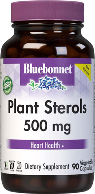 Bluebonnet Nutriton Plant Sterols 500Mg, White, 90 Count