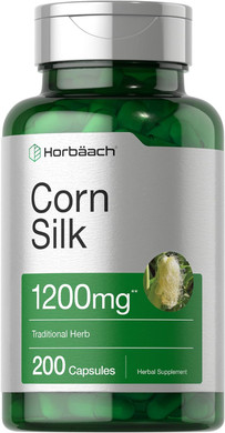 Corn Silk Capsules 1200Mg | 200 Count | Non-Gmo, Gluten Free Extract Supplement | By Horbaach