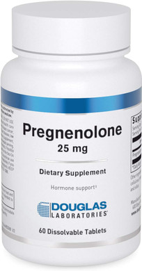 Douglas Laboratories Pregnenolone 25 Mg | Supports Hormones, Liver, Brain, Reproductive, And Nervous Systems* | 60 Tablets