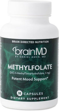 Dr Amen Brainmd Methylfolate - 30 Capsules - Potent Mood Support - Gluten Free - 30 Servings