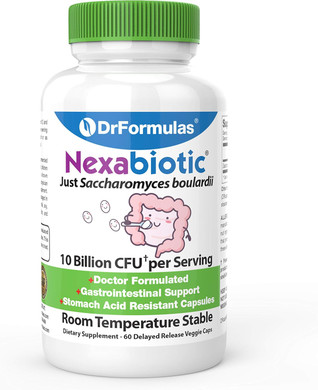 Drformulas Saccharomyces Boulardii Probiotic 10 Billion Cfus | Nexabiotic S Boulardii, Immune And Digestive Support Supplement, 60 Stomach Acid Resistant Probiotics Capsules