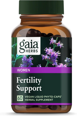 Gaia Herbs Fertility Support - Fertility Supplements & Hormone Balance For Women - With Dandelion Root, Ginger Root, Chaste Tree Berry, Cramp Bark & More - 60 Vegan Liquid Phyto-Capsules (30 Servings)