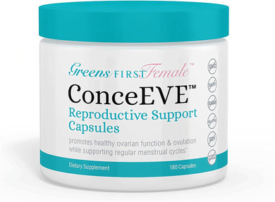 Greens First Female Conceeve Capsules  Female Fertility Formula  Conception Supplement  Reproductive Health Support  Natural Ingredients, 180 Capsules