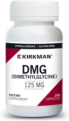 Kirkman  Dmg (Dimethylglycine) 125 Mg - Hypoallergenic - 250 Vegetarian Capsules