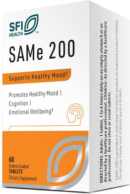 Klaire Labs Same 200 - Hypoallergenic 200 Milligrams Hypoallergenic S-Adenosylmethionine With Enteric Coating To Support Mood, Liver Detoxification & Joints (60 Tablets)