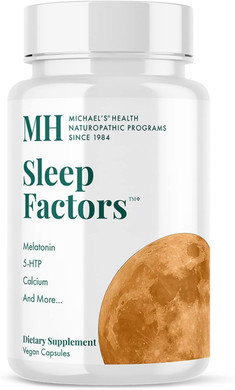 Michael'S Health Naturopathic Programs Sleep Factors - 60 Vegan Capsules - Contains 5-Htp & Melatonin - With Calcium & Magnesium - Kosher - 20 Servings