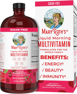 Multivitamin For Women, Men & Kids By Maryruth'S | Liquid Morning Multivitamin | Mens, Womens Multivitamin| Vitamin A C D E B6 B12 Biotin Zinc | Beauty | Vegan | Non-Gmo | Gluten Free | 15 Servings