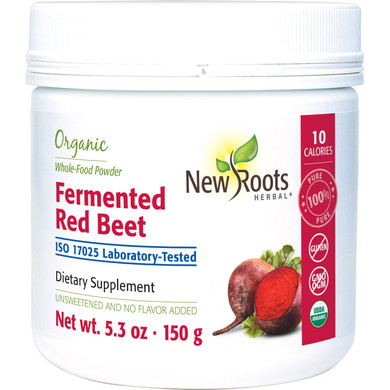 New Roots Herbal  Fermented Beetroot (150G)  Superfood - Supports Energy, Supports Circulation, Helps Inflammatory Response
