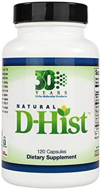 Ortho Molecular Product Natural D-Hist - 120 Capsules