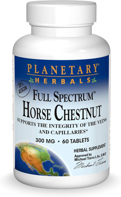 Planetary Herbals Full Spectrum Horse Chestnut Tablets, White Bottle 60 Count (Pack Of 1)