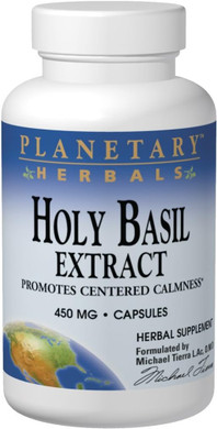 Planetary Herbals Holy Basil Extract, 450 Mg, Capsules, 120 Capsules120 Count (Pack Of 1)