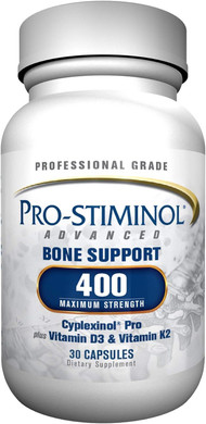 Pro-Stiminol Advanced 400 Mg (30 Capsules), Advanced Bone Strength Supplement, Cyplexinol Pro Special Formula To Support A Healthy Bone Tissue, With Vitamins D3 And K2