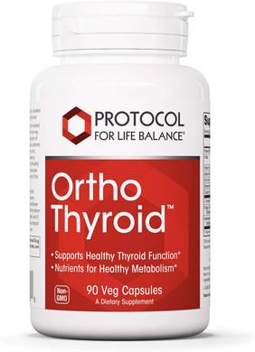 Protocol Ortho Thyroid - Energy and Metabolism Supplement - 90 Veg Caps