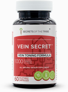Secrets Of The Tribe - Vein Secret, Vein Tonnig Formula, Herbal Supplement Blend (60 Capsules)60 Count (Pack Of 1)