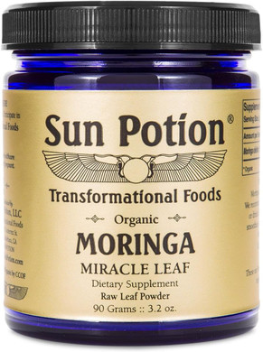 Sun Potion Moringa Leaf Powder - 90 Gram Jar