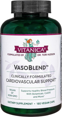 Vitanica Vasoblend, Cardiovascular Support, Vegan/Vegetarian, 180 Capsules