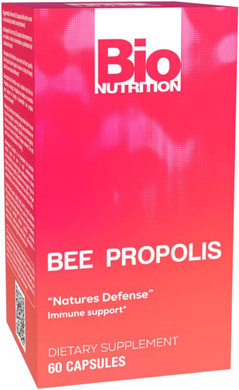 Bio Nutrition Bee Propolis, Natural Defense Immune Support Supplement Capsules 1000 Mg, 60 Ea, 60 Count