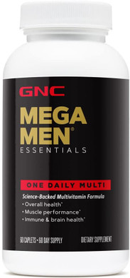 Gnc Mega Men Essentials One Daily Multivitamin | Supports Overall Health And Muscle Performance | 60 Count60 Count (Pack Of 1)