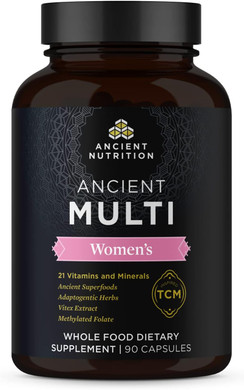 Multivitamin For Women, Ancient Multi Women'S, 21 Vitamins And Minerals Including Vitamin D, C, B12, Zinc, Supports Healthy Immune System And Bone Health, Paleo And Keto Friendly, 90 Capsules