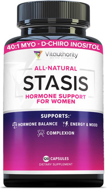 Vitauthority Women'S Hormone Balance Supplement - 40:1 Myo-Inositol & D-Chiro Inositol Blend With Dim For Hormone Balance For Women - Women'S Health Vitamin For Skin Energy & Cycle Support (1 Month)120 Count
