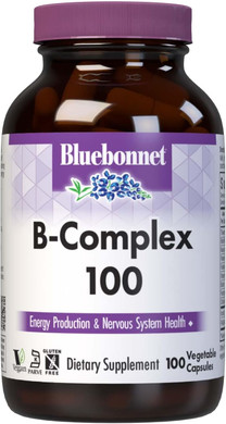 Bluebonnet Nutrition B Complex 50 Vegetable Capsules, Complete Full Spectrum, Vitamin B6, B12, Biotin, Folate, Vegan, Vegetarian, Gluten Free, Soy Free, Milk Free, Kosher, 50 Vegetable Capsules