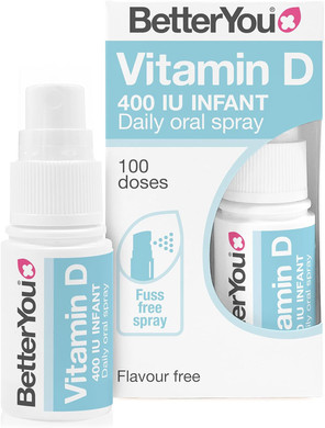 Betteryou D400 Infant Vitamin D Oral Spray - Convenient Alternative For Tablets - Specially Formulated For Children Under 3 Years - Simple And Pure Formulation - Vital For Kids Development - 0.5 Oz