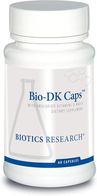 Biotics Research Bio Dk Caps 125 Emulsified Vitamin D3 And 550 Vitamin K, Easy To Take Capsule, Mk 7, Stronger Bones, Heart Health, Musculoskeletal Strength, Healthy Bmi 60 Capsules
