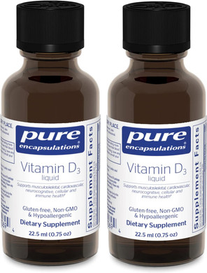 Pure Encapsulations - Vitamin D3 Liquid - 45ml0.75 Fl Oz (Pack of 1)