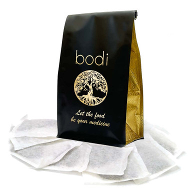Bodi : Green Tea Leaf Tea Bags 20 To 100 Bags 100% Pure Natural Hand Crafted (100 Bags)