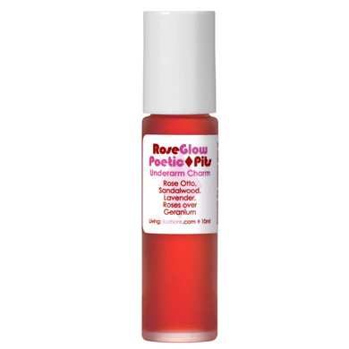 Living Libations - Organic Poetic Pits Roll-On Deodorant | Natural, Wildcrafted, Vegan Clean Beauty (Rose Glow)
