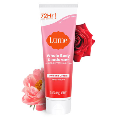 Lume Whole Body Deodorant - Invisible Cream Tube - 72 Hour Odor Control - Aluminum Free, Baking Soda Free, Skin Safe - 3.0 Ounce (Lavender Sage)