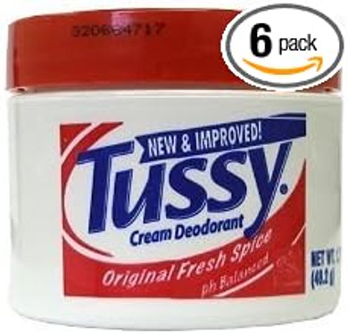 Tussy Deodorant Cream, 1.7 Ounces Original 6 Pack By Tussy