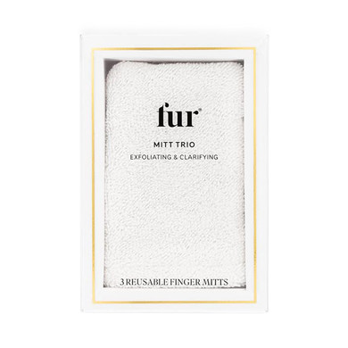 Fur Mitt Trio: Reusable, Exfoliating, And Clarifying Finger Mitt - 3 Pack