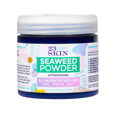 23 Skin Seaweed Kelp Powder Scrubs & Facials - Organic Seaweed Powder Will Nourish & Revitalizes Your Skin - 100% Usda Organic Natural Marine Skin Care - Non-Gmo & Sustainably Harvested In Usa 14.10Oz