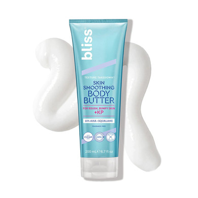 Bliss Body Butter Texture Takedown Skin Smoothing Lotion - Keratosis Pilaris Kp - 6.7 Fl Oz - For Rough, Bumpy Skin - 10% Aha + Squalane + Shea Butter - Clean - Vegan & Cruelty-Free6.7 Fl Oz (Pack Of 1)