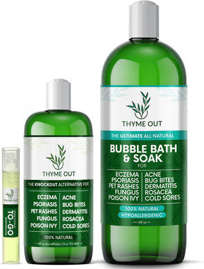 Thyme Out Skin Treatment & Thyme Out Bubble Bath Bundle