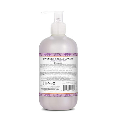 Nubian Heritage Liquid Hand Soap For Dry Hands Lavender And Wildflowers Cruelty-Free Skin Care 12.3 Oz, 2090611