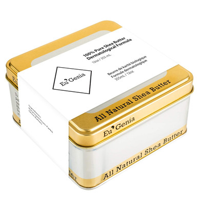 Eu'Genia Dermatological Formula Shea Butter (Fragrance-Free, 12Oz), 100% Pure Unrefined Ghanaian Shea, Premium Face & Body Moisturizer For All Skin & Hair Types