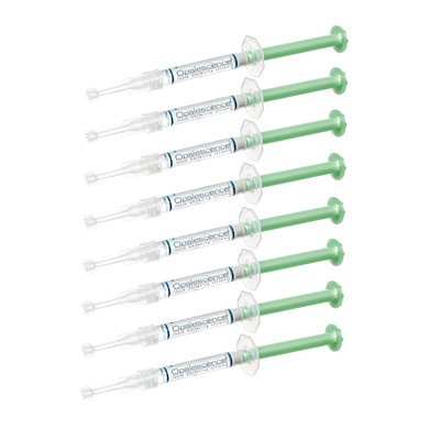 Opalescence 15% - Gel Syringes Teeth Whitening Refill Kit - Low Sensivity (4 Packs / 8 Syringes) - Carbamide Peroxide - Cool Mint- Made in the USA by Ultradent - Tooth Whitening 5195-40.04 Fl Oz (Pack of 8)