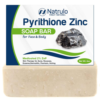 Pyrithione Zinc Soap Bar For Face & Body, 4Oz | Medicated 2% Znp Bar Soap Skin Therapy Cleanser For Acne, Rosacea, Eczema, Dermatitis, Psoriasis, Itching | Cleansing, Calming Facial Wash Made In Usa