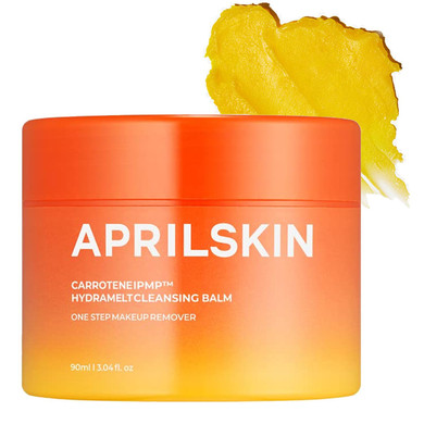 Aprilskin Carrotene Ipmp Hydromelt Cleansing Makeup Remover Oil Balm | Vegan One Step Makeup Remover | Blackheads Sebum Control | Non-Comedogenic | Korean Makeup Cleanser 3.04 Fl.Oz